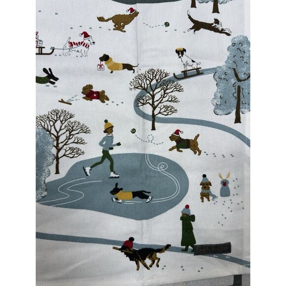 Sophie Allport Christmas Tea Towels Dogs Pets 100% Cotton Set Of Two NWOT! - Picture 8 of 14